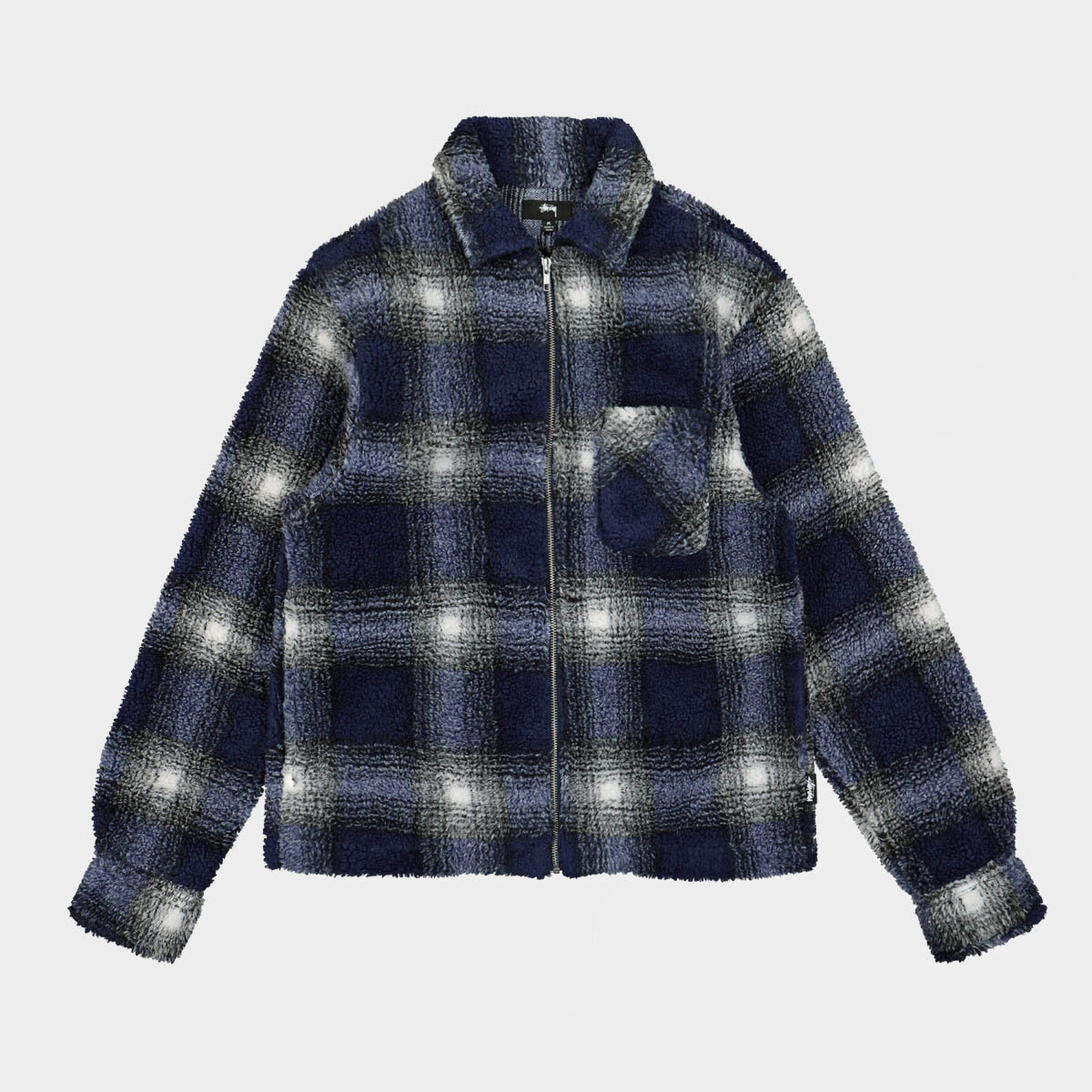 plaid sherpa shirt