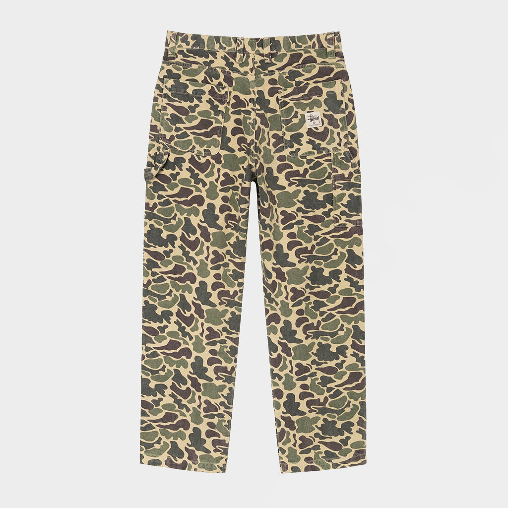 Stussy Camo Canvas Work Pant Brown 