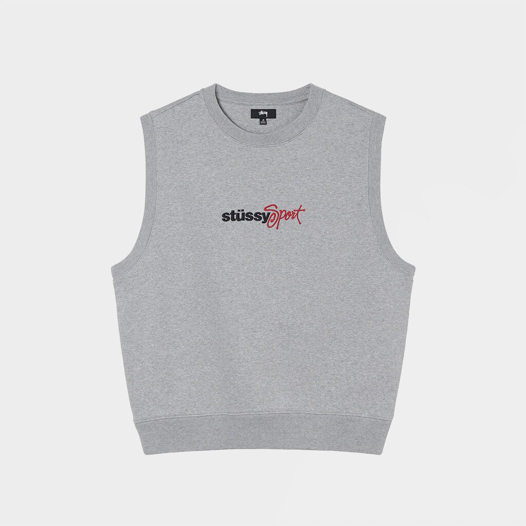 Shelta - Stussy Sport Fleece Vest Grey 