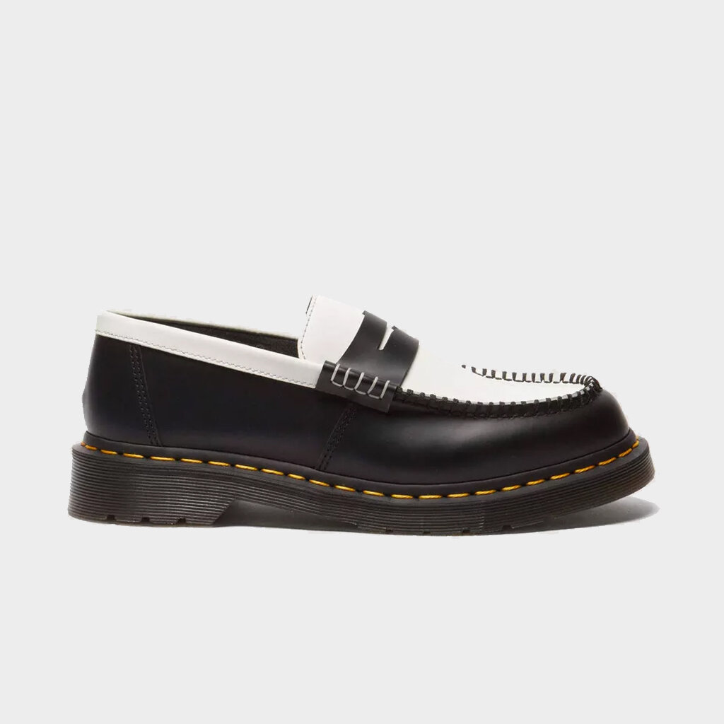 ローファー・オックスフォード DR. MARTENS Woman Loafers Black 41185001 Shelta - Dr. Martens Penton Two-Tone Loafers Black/White