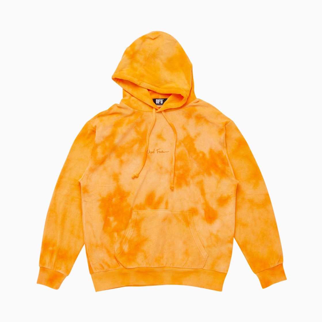 orange tie dye hoodie