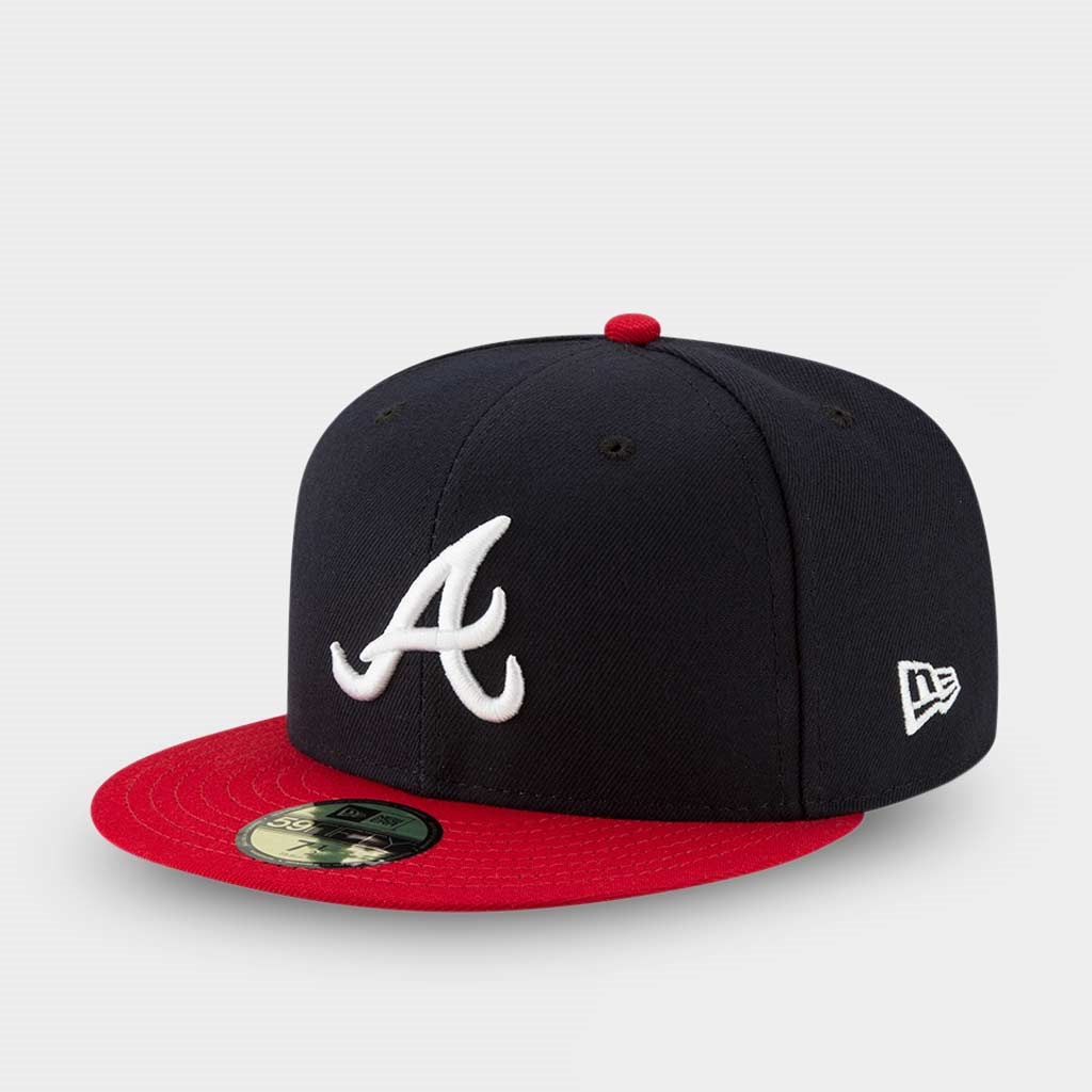 New Era Atlanta Braves Black On Black Cap 59fifty Fitted Special Limited Edition 