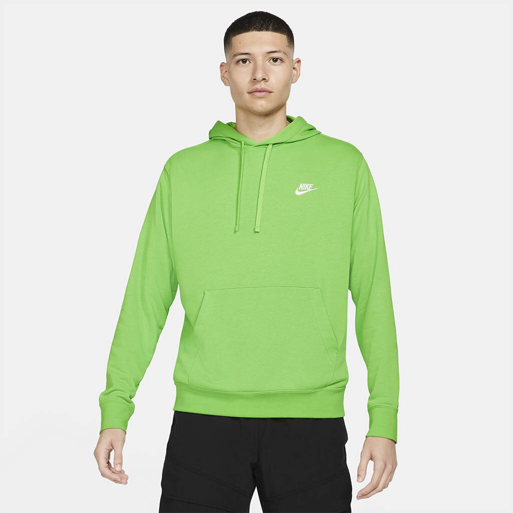 nike club hoodie in green