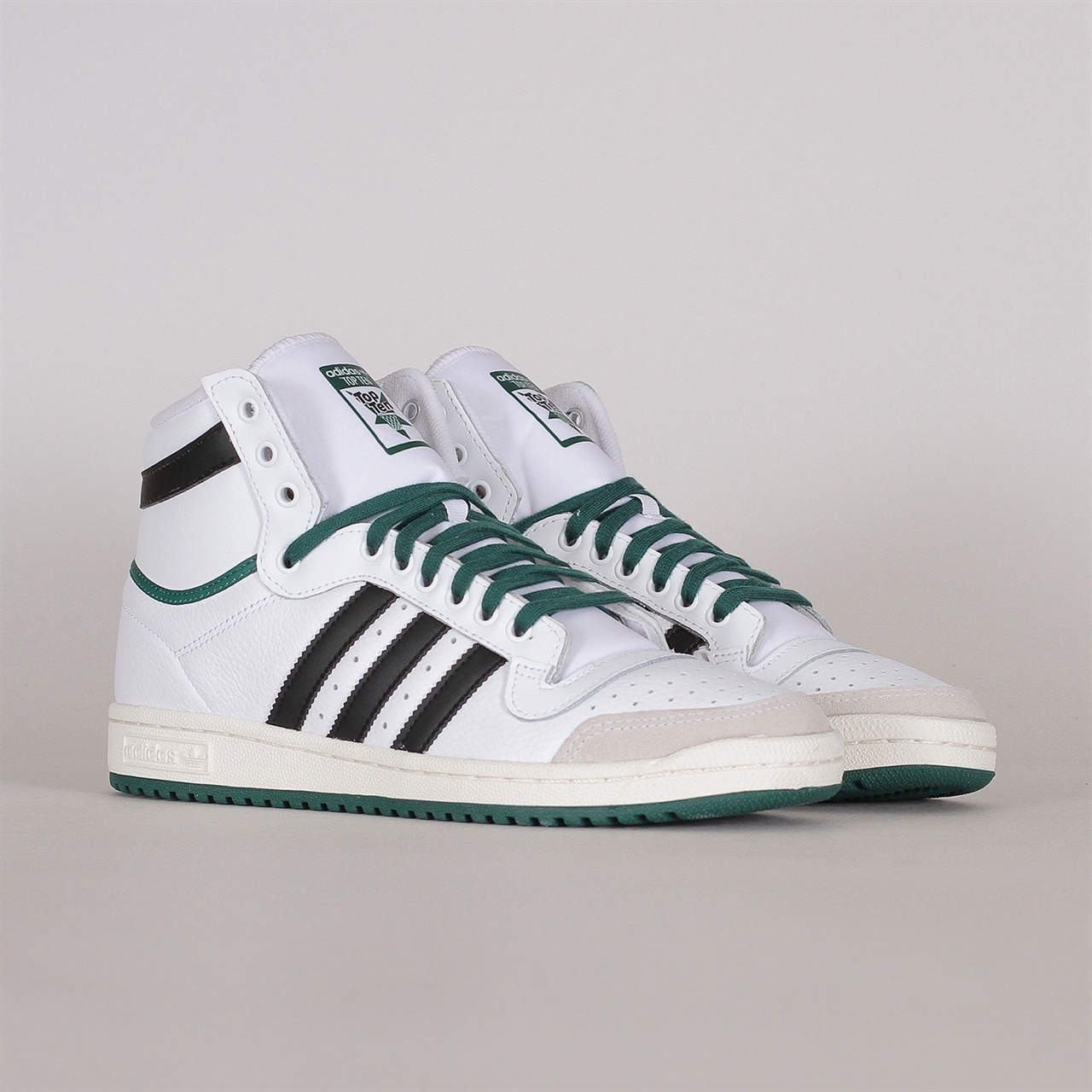 green and white adidas top tens