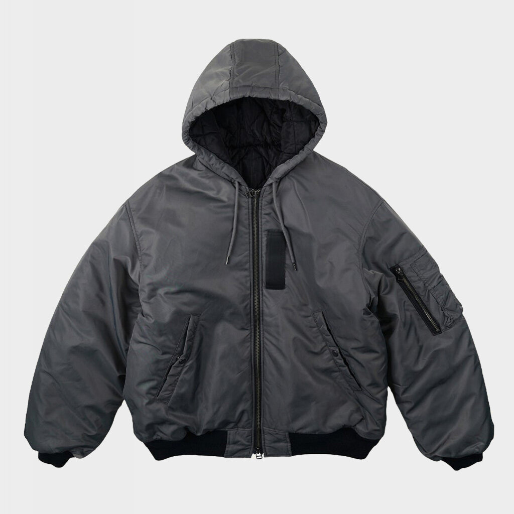 Shelta - Frizmworks Active MA-1 Hooded Parka Jacket Gun Metal (FZW2025