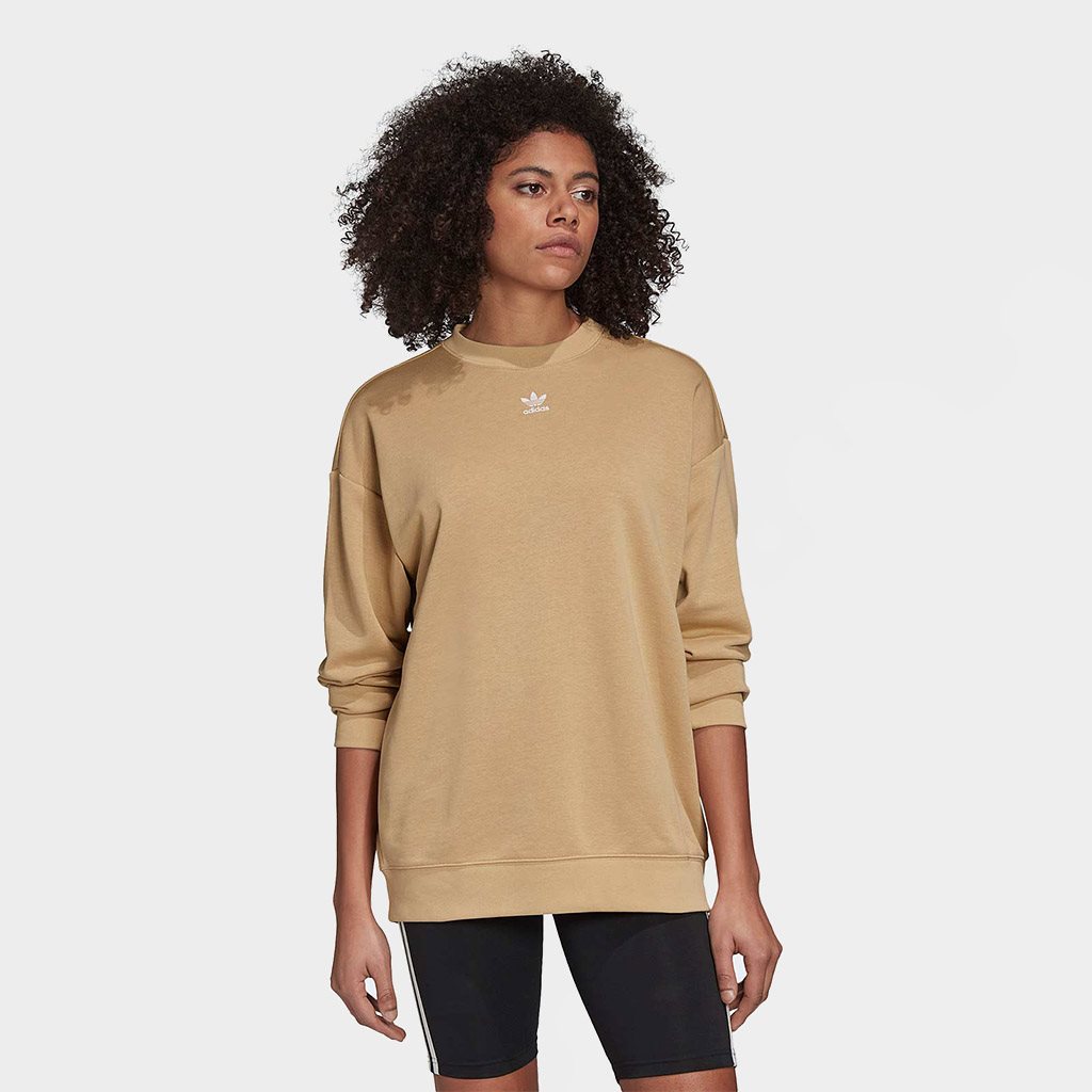 womens khaki adidas sweatshirt