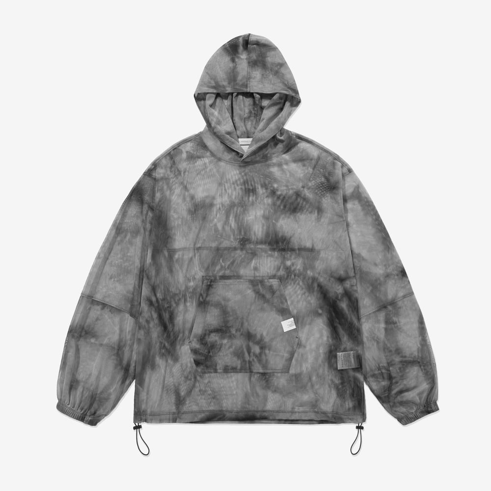 dark grey tie dye hoodie