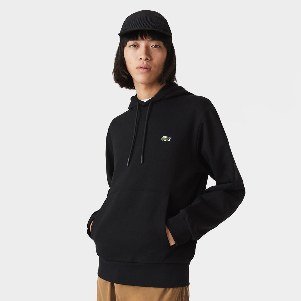 Shelta - Lacoste Hooded Sweatshirt Black (SH9623-00-031