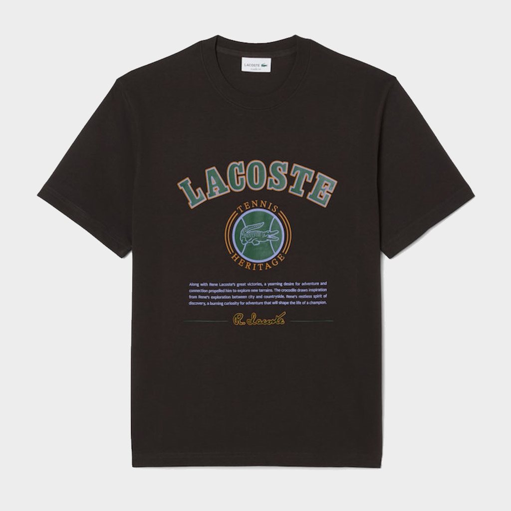Shelta - Lacoste Heritage Print T-Shirt Lapland (TH5910-00-XFJ)