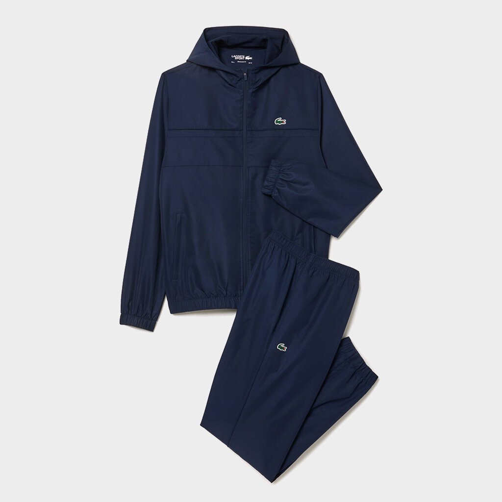 Shelta - Lacoste Diamond Taffeta Sport Tracksuit Navy (WH2661-00-5FS)