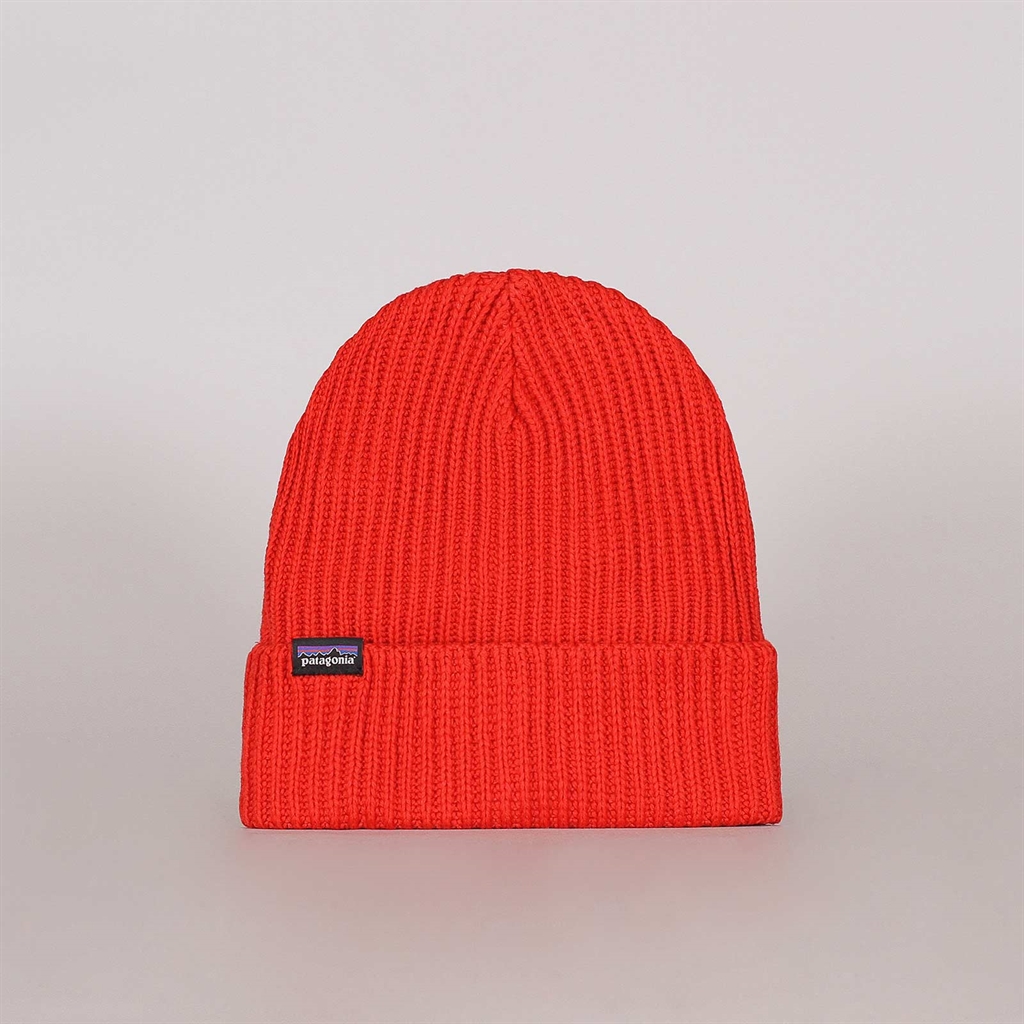 patagonia red beanie