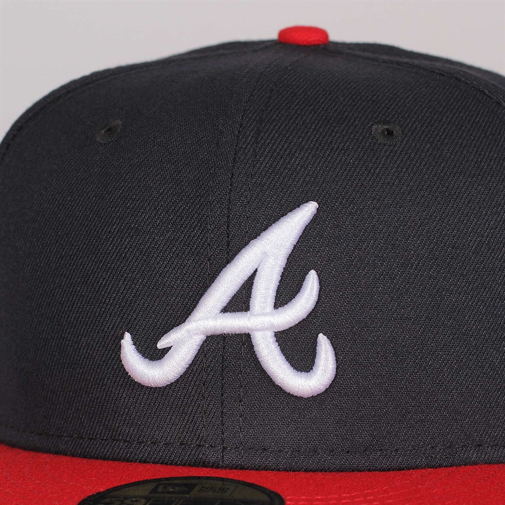 New Era Hat - Atlanta Braves - Coral Red 7 1/4 / Lava Red / Color Pack