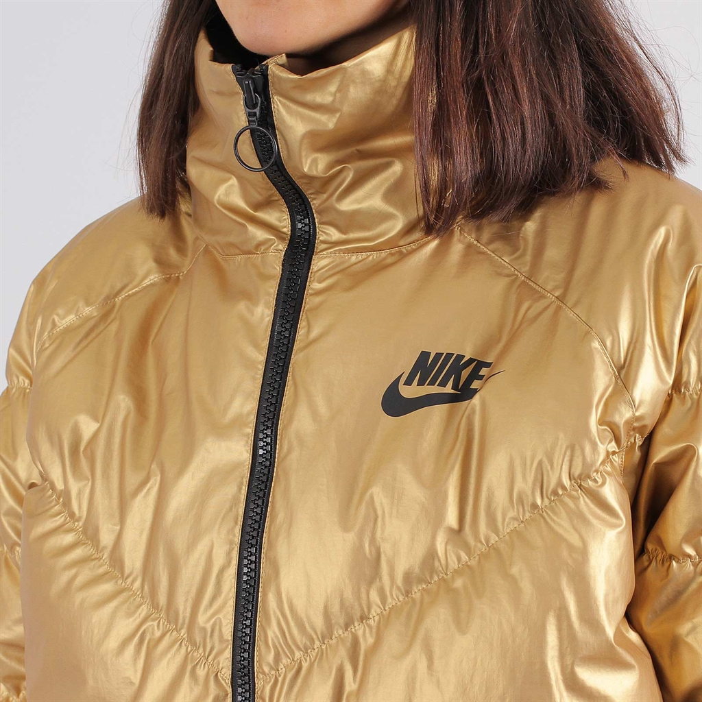 nike metallic gold jacket