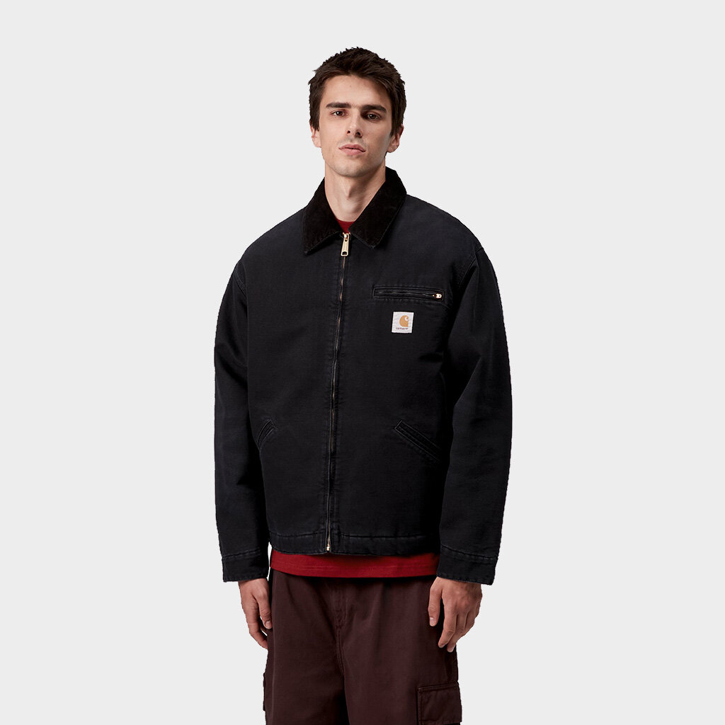 ジャケット・アウター CARHARTT WIP OG Detroit Jacket Ore/Black I035614-00E4O_sivasdescalzo-