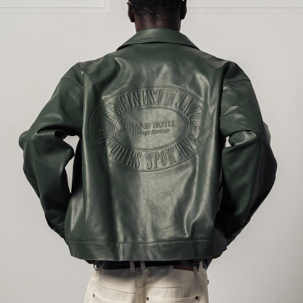Shelta - Goodies Sportive Jasper Vegan Eco Leather Jacket Green