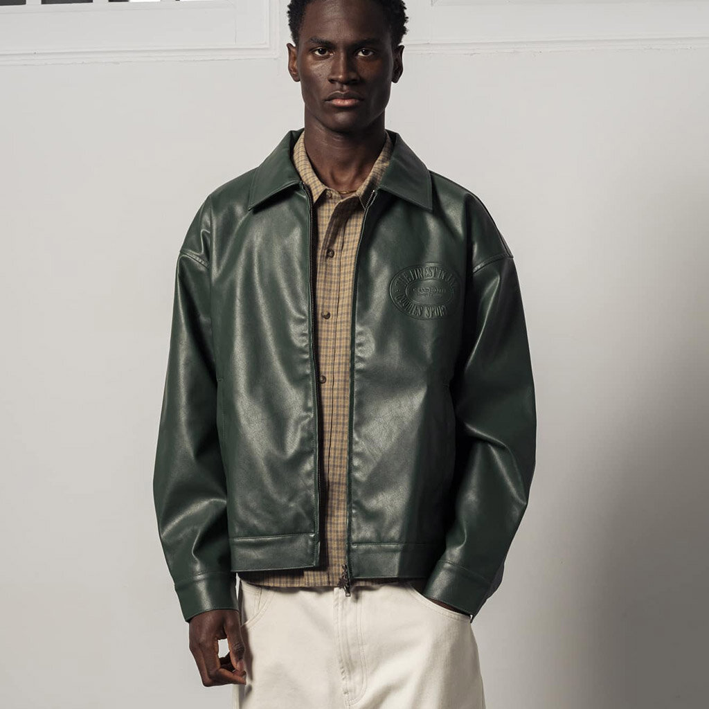 Shelta - Goodies Sportive Jasper Vegan Eco Leather Jacket Green