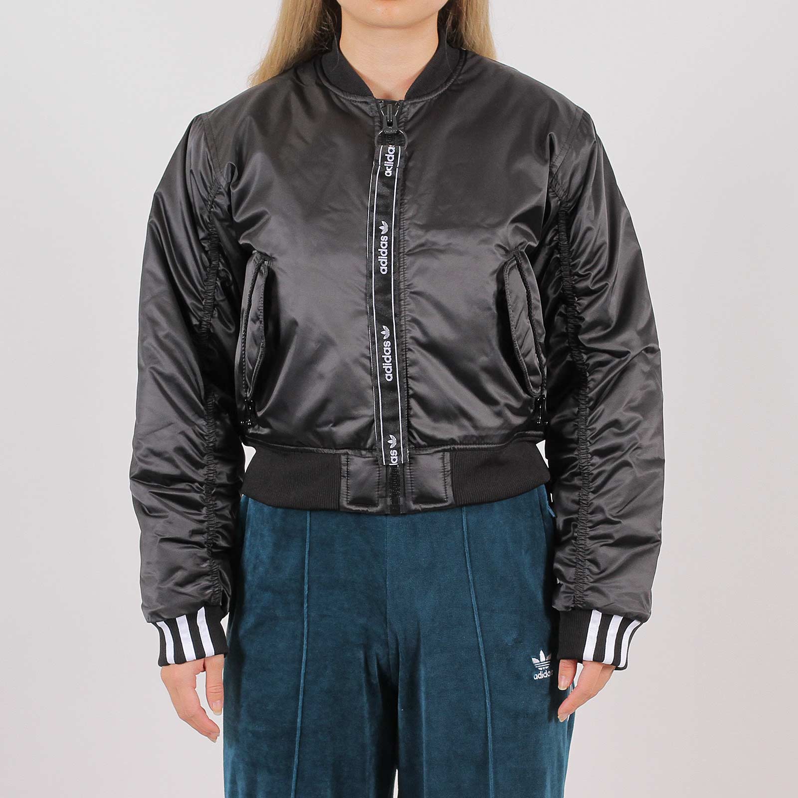 adidas cropped bomber jacket
