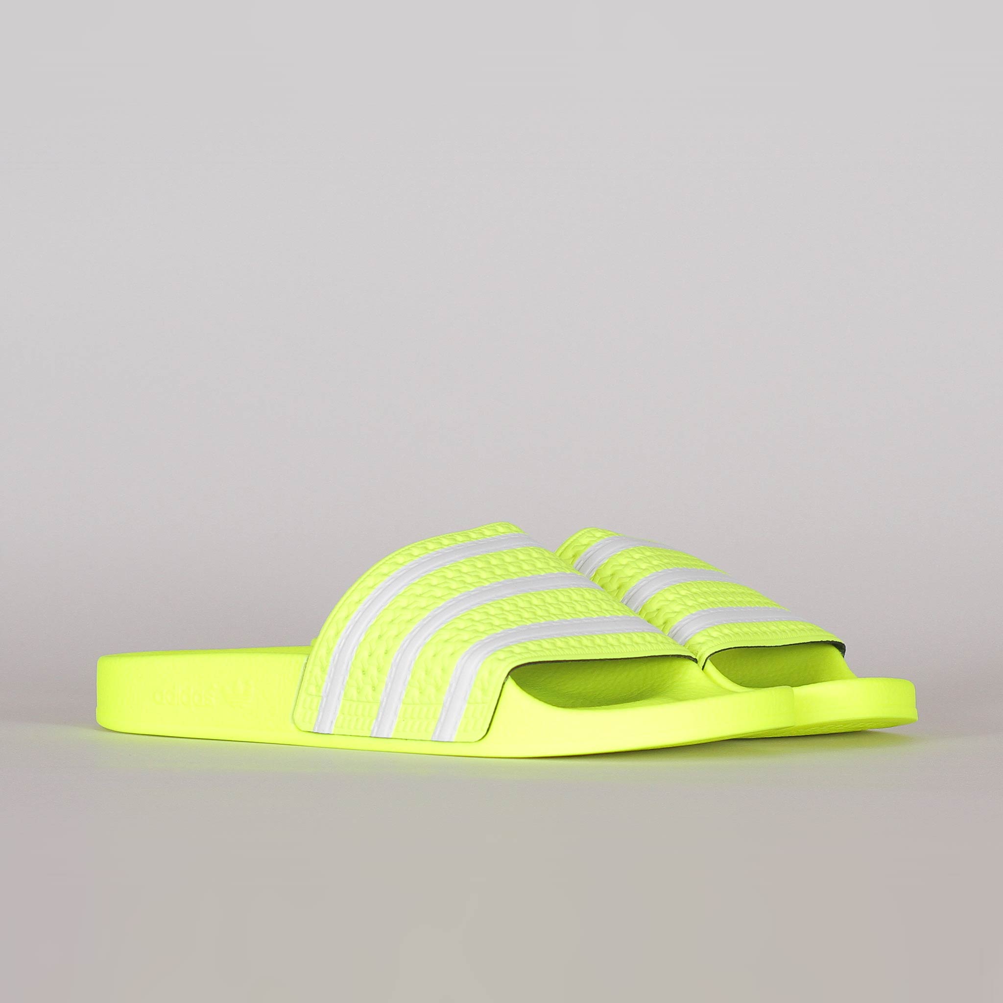 adidas yellow slides