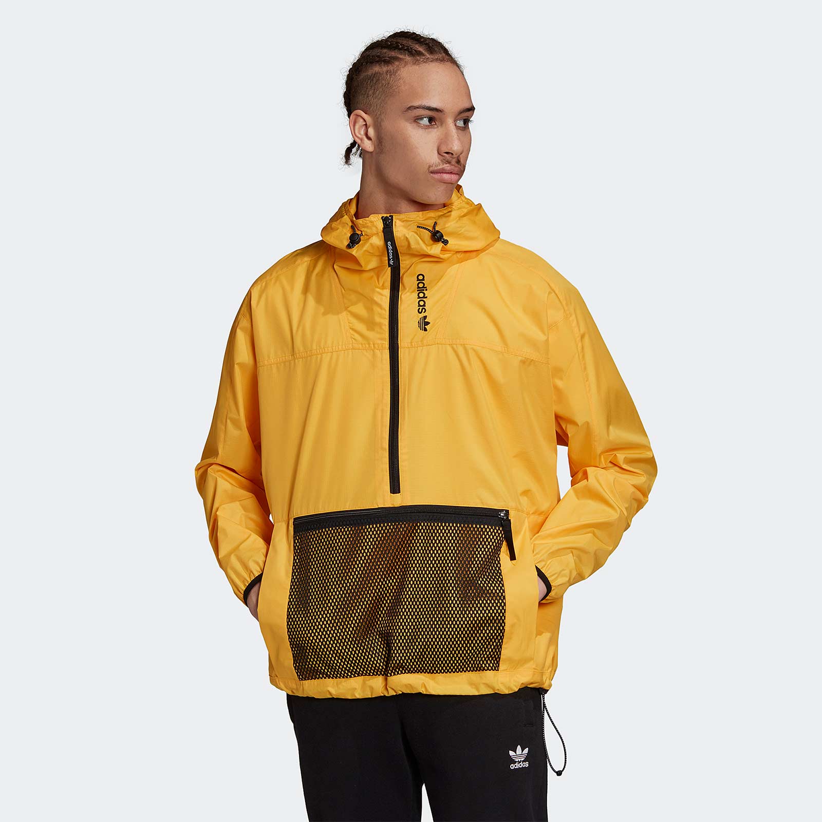 adidas yellow anorak